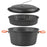 AOTU Camping 5L Steam Cooking Pot Foldable Handle Grip Cookware for Hiking Picnic (BPA-Free, No FDA) - 3