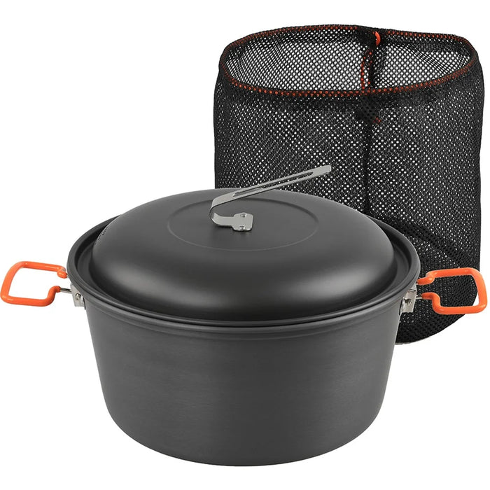 AOTU Camping 5L Steam Cooking Pot Foldable Handle Grip Cookware for Hiking Picnic (BPA-Free, No FDA) - 4