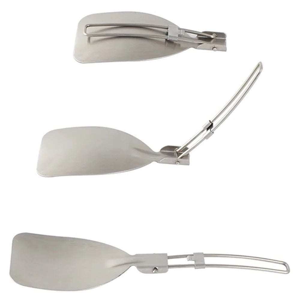 AOTU Outdoor Camping Picnic Foldable Spatula 304 Stainless Steel Turner (BPA-Free, No FDA Certification) - 2