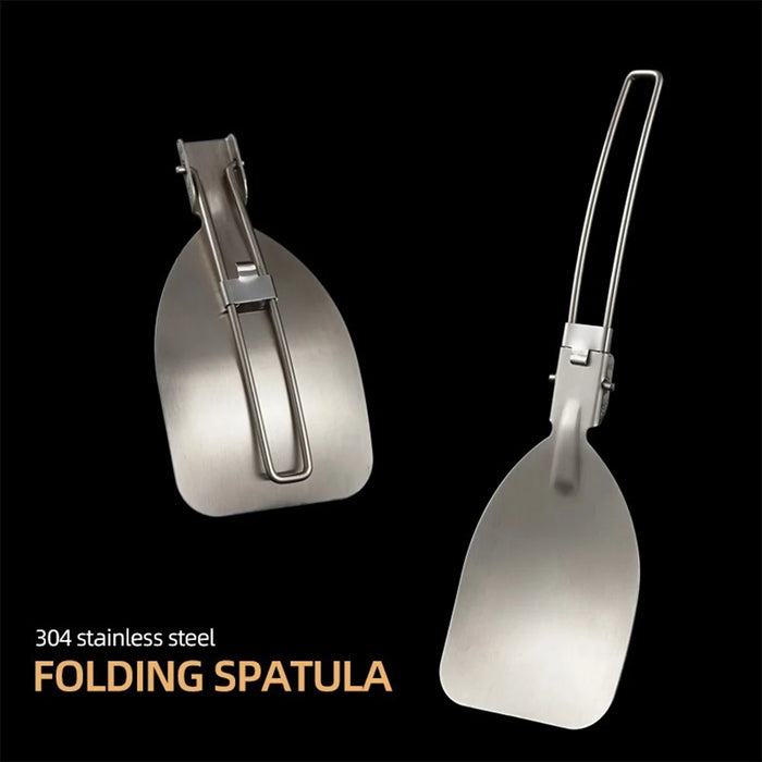 AOTU Outdoor Camping Picnic Foldable Spatula 304 Stainless Steel Turner (BPA-Free, No FDA Certification) - 3