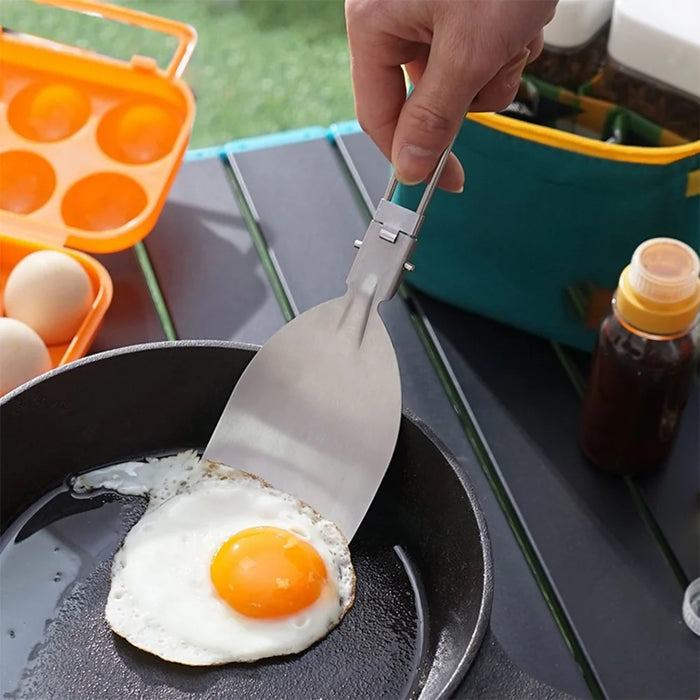 AOTU Outdoor Camping Picnic Foldable Spatula 304 Stainless Steel Turner (BPA-Free, No FDA Certification) - 6