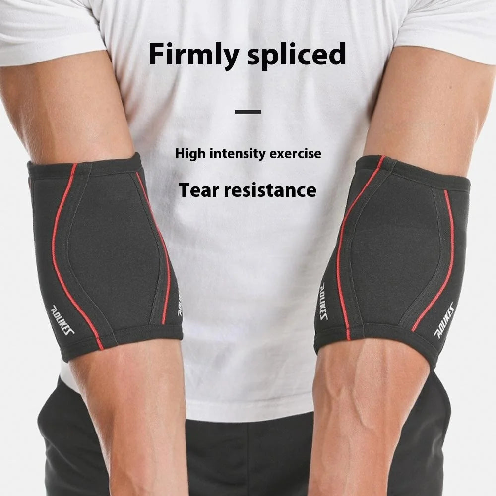 AOLIKES 7944 1Pc Sports Elbow Sleeve Protector Thicken 7mm Weightlifting Fitness Elastic Elbow Guard - Honeycomb S - 3
