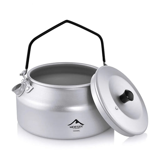 WIDESEA AKT-10 1L Outdoor Camping Kettle Lightweight Aluminum Teapot with Foldable Handle (BPA Free, No FDA) - 1