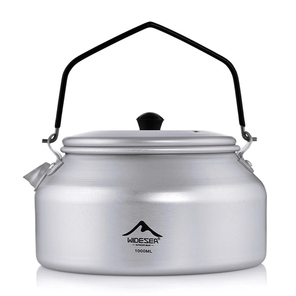 WIDESEA AKT-10 1L Outdoor Camping Kettle Lightweight Aluminum Teapot with Foldable Handle (BPA Free, No FDA) - 2