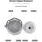 WIDESEA AKT-10 1L Outdoor Camping Kettle Lightweight Aluminum Teapot with Foldable Handle (BPA Free, No FDA) - 5