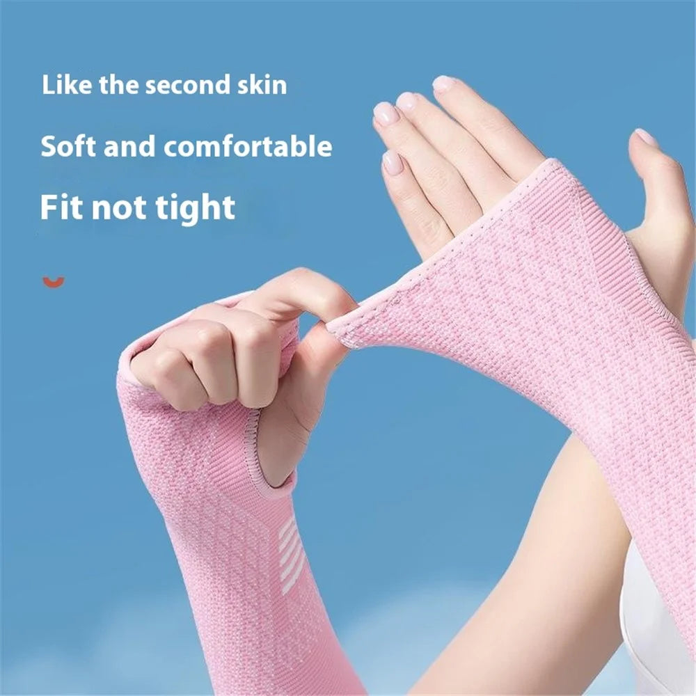GOUNOD HS109 Breathable Volleyball Arm Guard Compression Passing Hitting Forearm Sleeves, Size S - Pink - 4