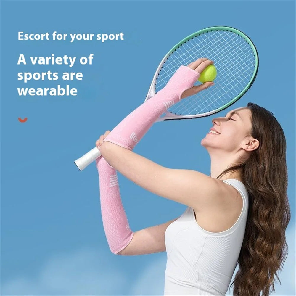 GOUNOD HS109 Breathable Volleyball Arm Guard Compression Passing Hitting Forearm Sleeves, Size S - Pink - 5