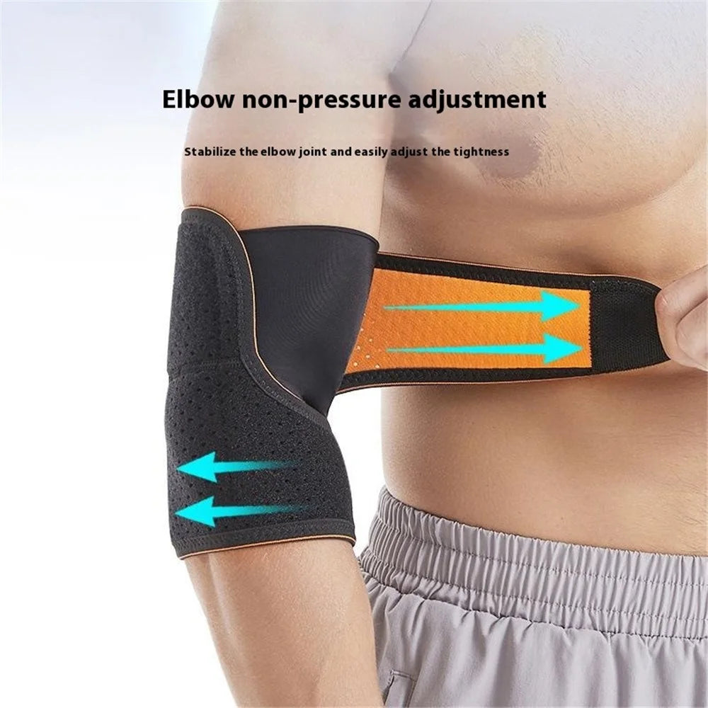 GOUNOD HS040 1Pc Sports Elbow Support Joint Protection Elbow Sleeve Compression Arm Guard - Black - 4
