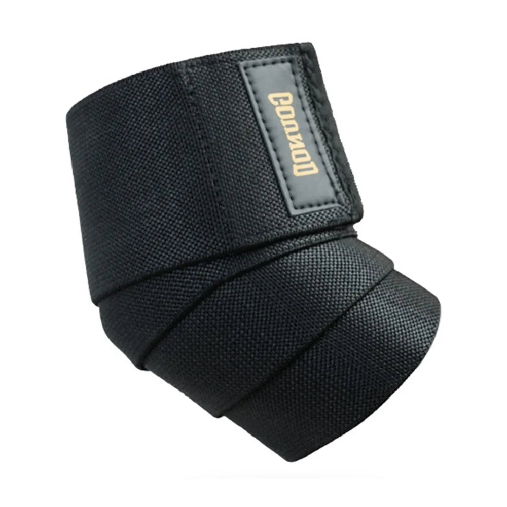 GOUNOD HS024 1Pc Elbow Support Wrap for Weightlifting / Pull-Ups / Powerlifting Compression Brace - Black S - 1