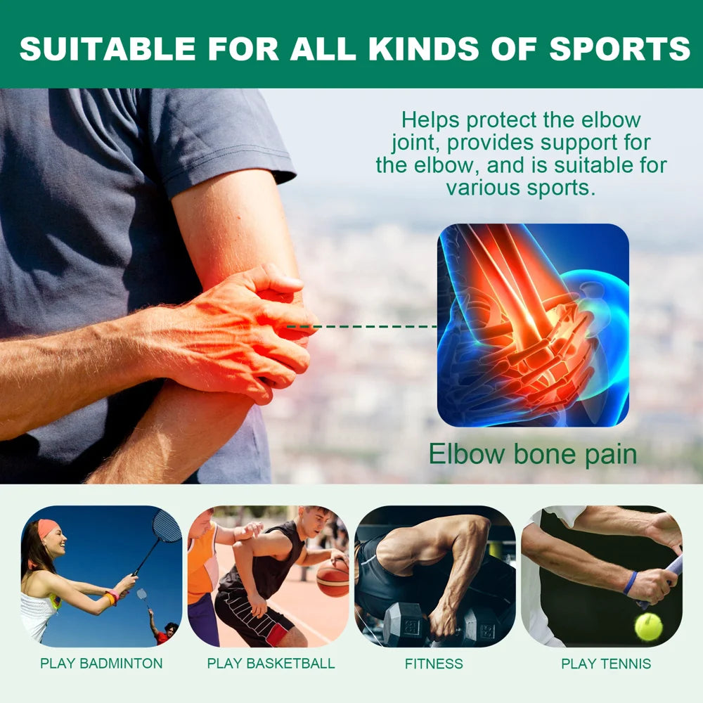 HOUKEA Breathable Self Adhesive Sports Wrap for Elbow Athletic Support Waterproof Elastic Bandage - 1 Piece - 4