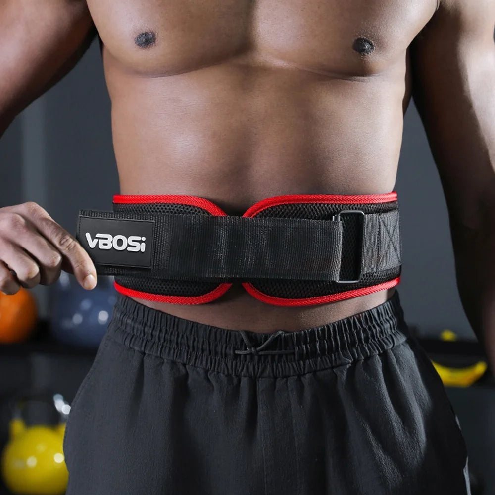 VBOSI 6304V Weightlifting Belt Professional Squat Deadlift Back Support Lumbar Protection for Gym Training - Black/M - 4