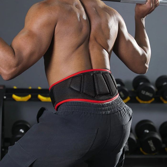 VBOSI 6304V Weightlifting Belt Professional Squat Deadlift Back Support Lumbar Protection for Gym Training - Black/M - 5