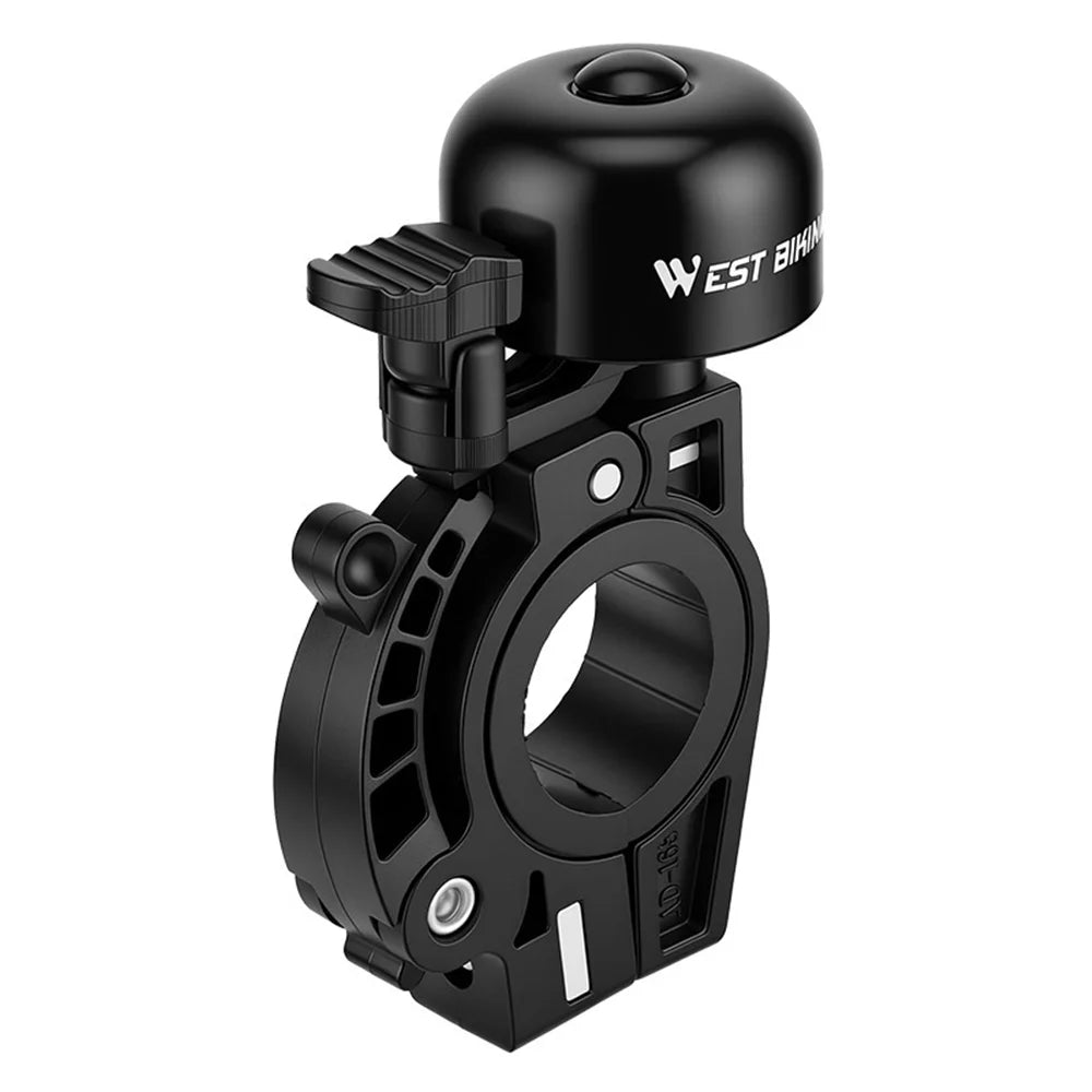 WEST BIKING YP0706078 Aluminum Alloy Bike Bell with Hook 360 Degree Rotatable Crisp Sound Horn for Cycling - Style A - 1