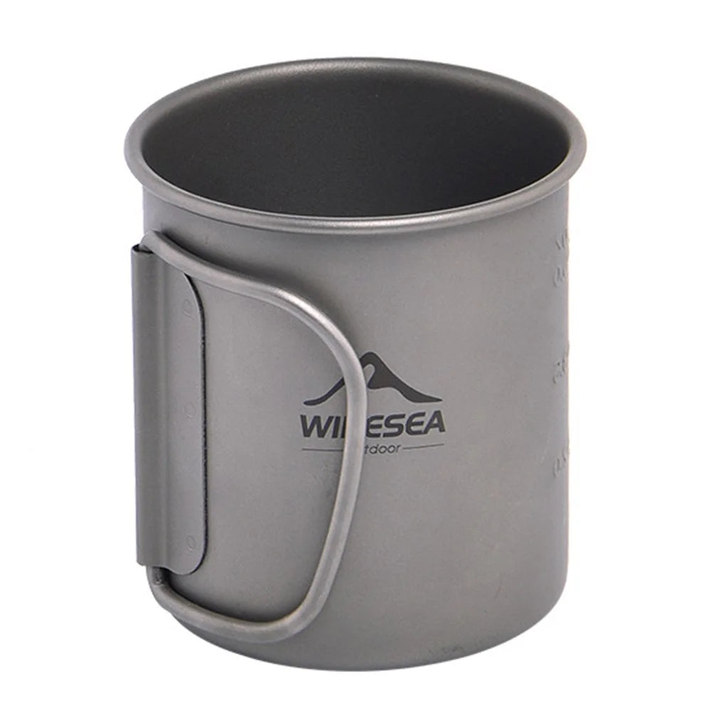 WIDESEA WSTT-200ML Titanium Alloy 200ml Water Bottle Ultra-light Coffee Mug (No FDA Certification, BPA-free) for Backpacking Camping Hiking - 1