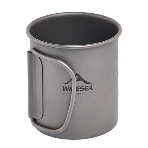 WIDESEA WSTT-200ML Titanium Alloy 200ml Water Bottle Ultra-light Coffee Mug (No FDA Certification, BPA-free) for Backpacking Camping Hiking - 1