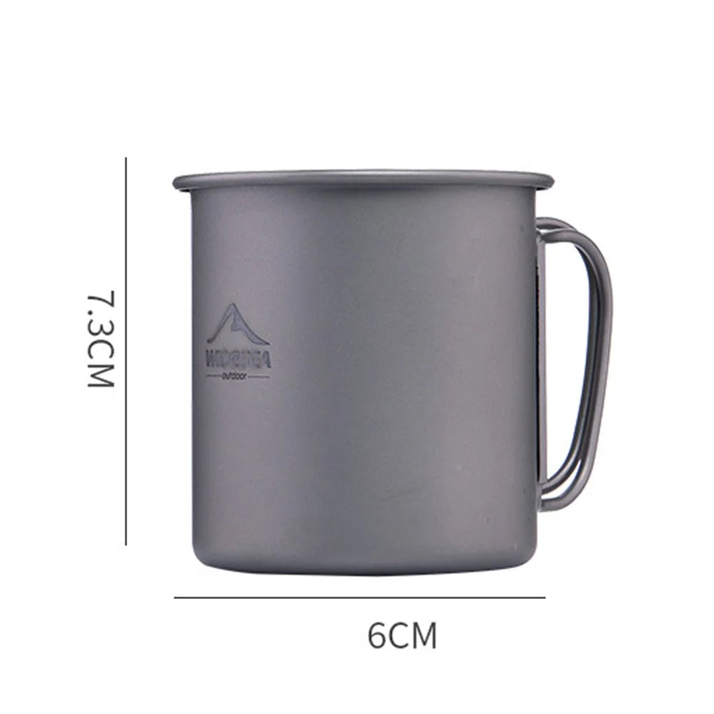WIDESEA WSTT-200ML Titanium Alloy 200ml Water Bottle Ultra-light Coffee Mug (No FDA Certification, BPA-free) for Backpacking Camping Hiking - 6