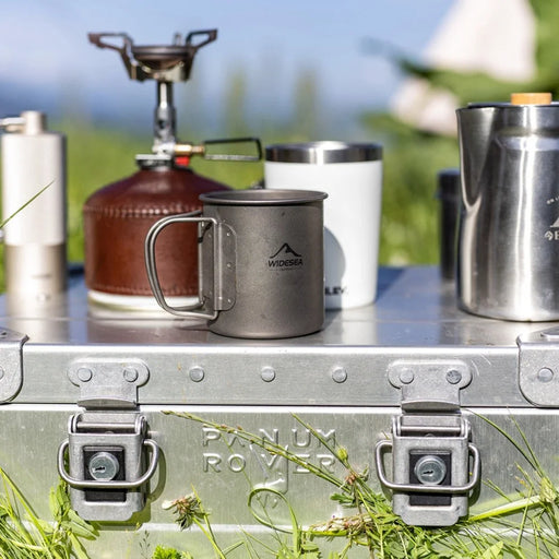 WIDESEA WSTT-3X-600ML Titanium Alloy 200ML+375ML+600ML Water Cup Ultra-light Coffee Mug Drinking Bottle (No FDA Certification, BPA-free) for Backpacking Camping Hiking - 2