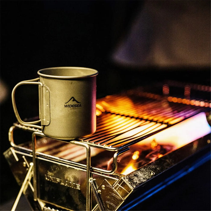 WIDESEA WSTT-3X-600ML Titanium Alloy 200ML+375ML+600ML Water Cup Ultra-light Coffee Mug Drinking Bottle (No FDA Certification, BPA-free) for Backpacking Camping Hiking - 5