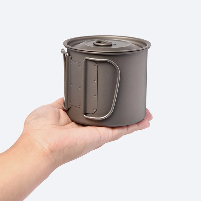 WIDESEA WSTT-3X-600ML Titanium Alloy 200ML+375ML+600ML Water Cup Ultra-light Coffee Mug Drinking Bottle (No FDA Certification, BPA-free) for Backpacking Camping Hiking - 7