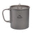 WIDESEA WSTT-450ML Portable Camping Mug 450ml Folding Titanium Coffee Tea Cup with Handle for Backpacking Hiking (No FDA Certification, BPA-free) - 6
