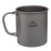 WIDESEA WSTT-375ML Ultralight Titanium Alloy Cup 375ml Water Mug with Foldable Handle (No FDA Certification, BPA-free) for Outdoor Camping Picnic - 1