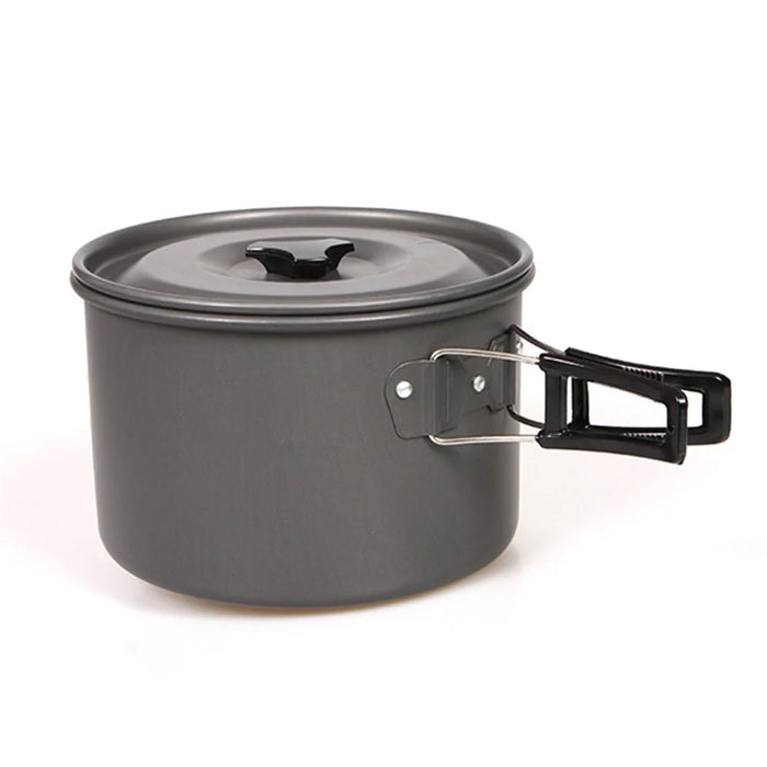 HALIN Aluminum Camping Cookware Outdoor Picnic Boiling Pot Teapot for Cooking Food (BPA-free, No FDA Certified), Size: L - 1