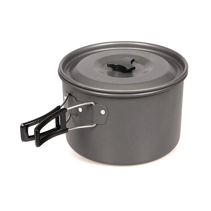 HALIN Aluminum Camping Cookware Outdoor Picnic Boiling Pot Teapot for Cooking Food (BPA-free, No FDA Certified), Size: L - 2