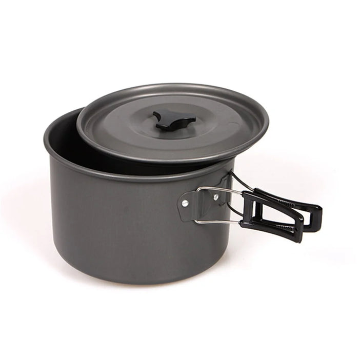 HALIN Aluminum Camping Cookware Outdoor Picnic Boiling Pot Teapot for Cooking Food (BPA-free, No FDA Certified), Size: L - 3