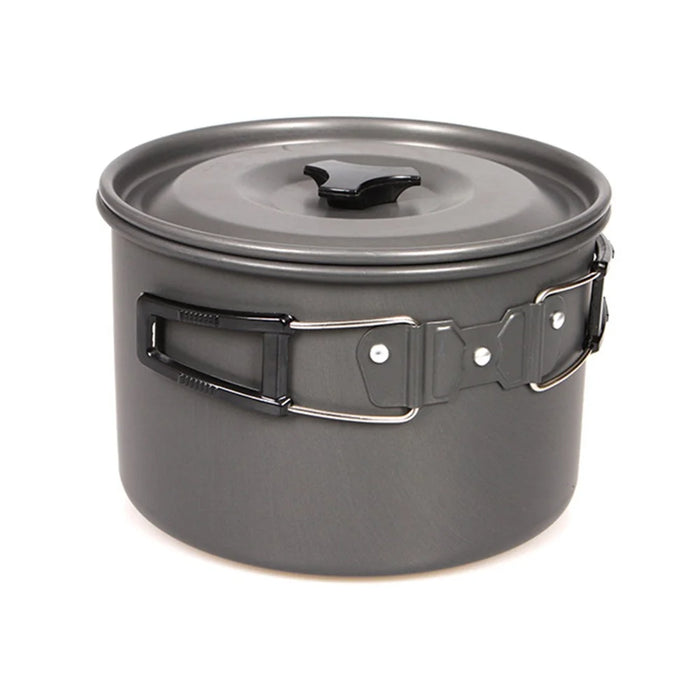 HALIN Aluminum Camping Cookware Outdoor Picnic Boiling Pot Teapot for Cooking Food (BPA-free, No FDA Certified), Size: L - 4