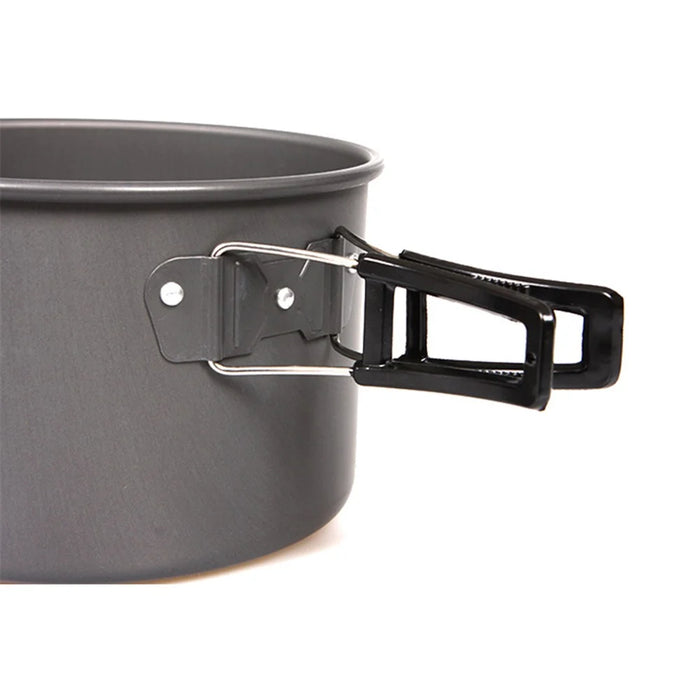 HALIN Aluminum Camping Cookware Outdoor Picnic Boiling Pot Teapot for Cooking Food (BPA-free, No FDA Certified), Size: L - 5