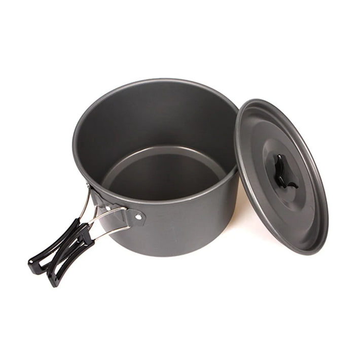 HALIN Aluminum Camping Cookware Outdoor Picnic Boiling Pot Teapot for Cooking Food (BPA-free, No FDA Certified), Size: L - 6