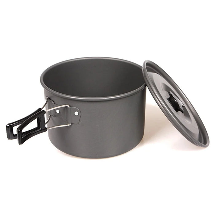 HALIN Aluminum Camping Cookware Outdoor Picnic Boiling Pot Teapot for Cooking Food (BPA-free, No FDA Certified), Size: L - 7