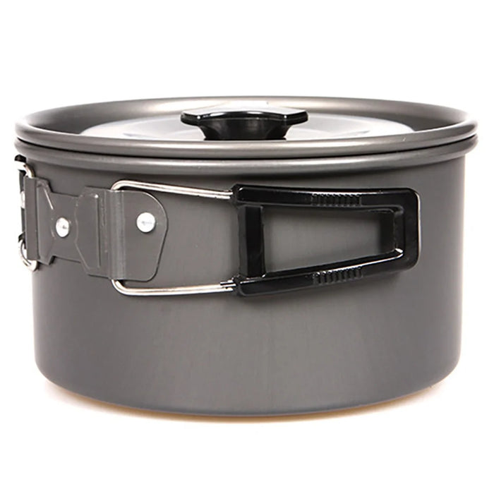 HALIN Cooking Pot Cookware Camping Picnic Outdoor Pan Pot Teapot Backpacking Gear (BPA-free, No FDA Certified), Size: M - 5