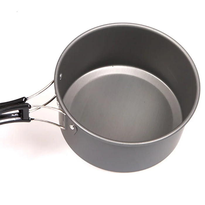 HALIN Cooking Pot Cookware Camping Picnic Outdoor Pan Pot Teapot Backpacking Gear (BPA-free, No FDA Certified), Size: M - 6
