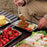 HALIN 3Pcs / Set Stainless Steel Food Tray Rectangle Fruit Pan Kitchen Baking Serving Plate (No FDA Certificate) - 2