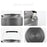 AOTU 1.6L Outdoor Water Kettle Camping Picnic Aluminum Alloy Coffee Pot Teapot (BPA-free, No FDA Certification) - Black Handle - 3