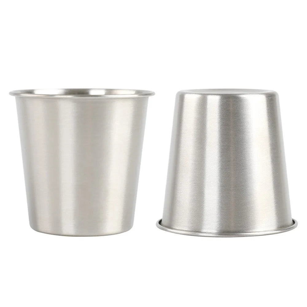 AOTU 2Pcs Outdoor Camping Picnic Water Cup 304 Stainless Steel Beer Coffee Mug (No FDA Certificate, BPA-free) - 1