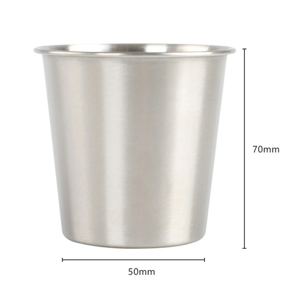 AOTU 2Pcs Outdoor Camping Picnic Water Cup 304 Stainless Steel Beer Coffee Mug (No FDA Certificate, BPA-free) - 2