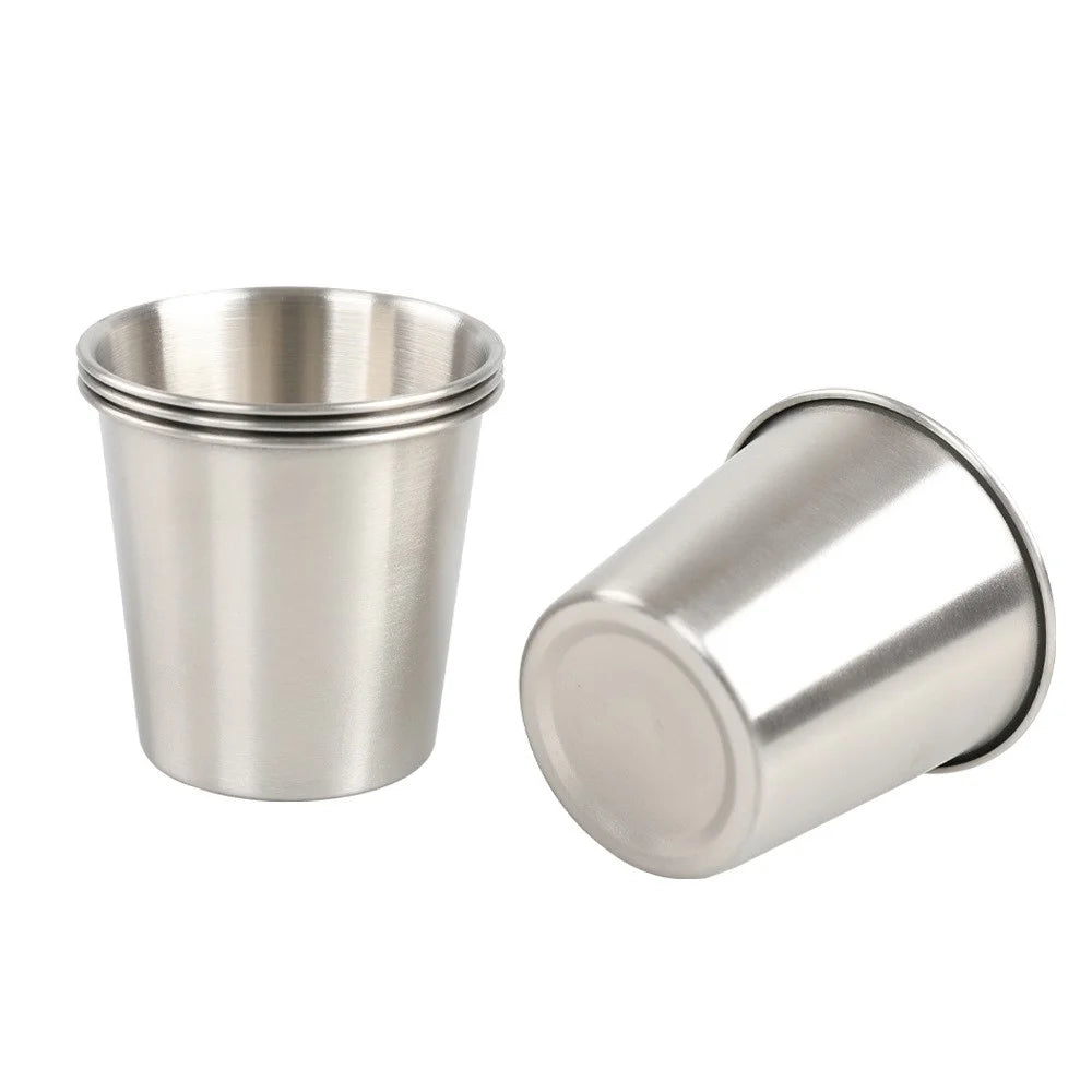 AOTU 2Pcs Outdoor Camping Picnic Water Cup 304 Stainless Steel Beer Coffee Mug (No FDA Certificate, BPA-free) - 4