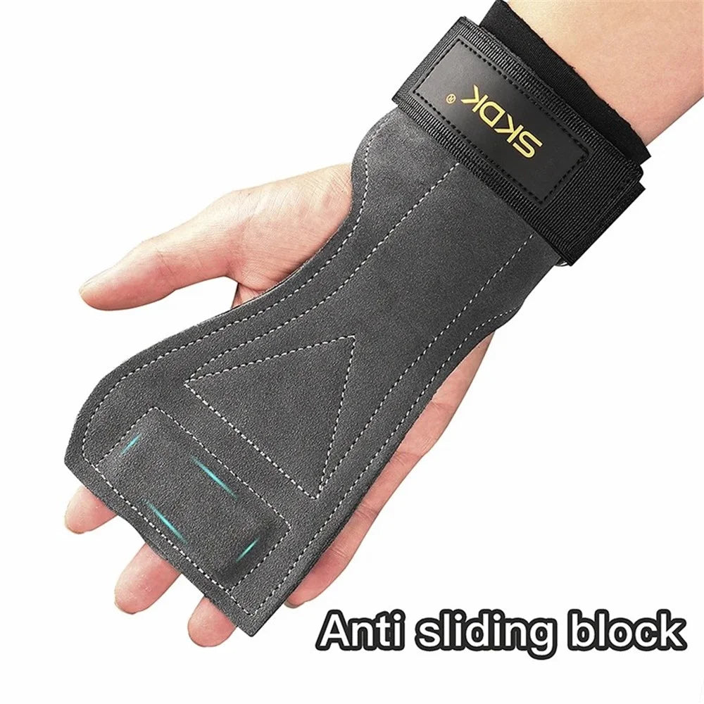 SKDK Weight Lifting Gym Hand Grips Sports Ventilated Workout Gloves Wrist Support Wraps - 4