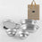 CLS 6Pcs Outdoor Camping Bowl Plate 304 Stainless Steel Dinnerware Set (BPA Free, No FDA) - 1