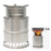 Camping Stove Portable Wood Stove Stainless Steel Backpacking Stove for Outdoor Camp Survival Hiking Picnic with Storage Bag - 1