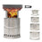 Camping Stove Portable Wood Stove Stainless Steel Backpacking Stove for Outdoor Camp Survival Hiking Picnic with Storage Bag - 3