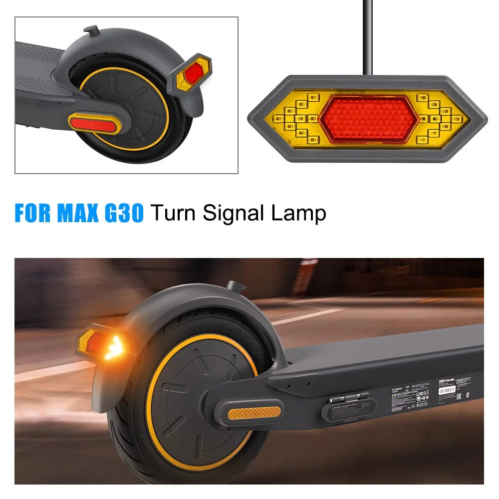 SIXYE LYG30126 For Ninebot Max G30 Tail Light Turn Signals LED Safety Warning Scooter Rear Lamp - 4