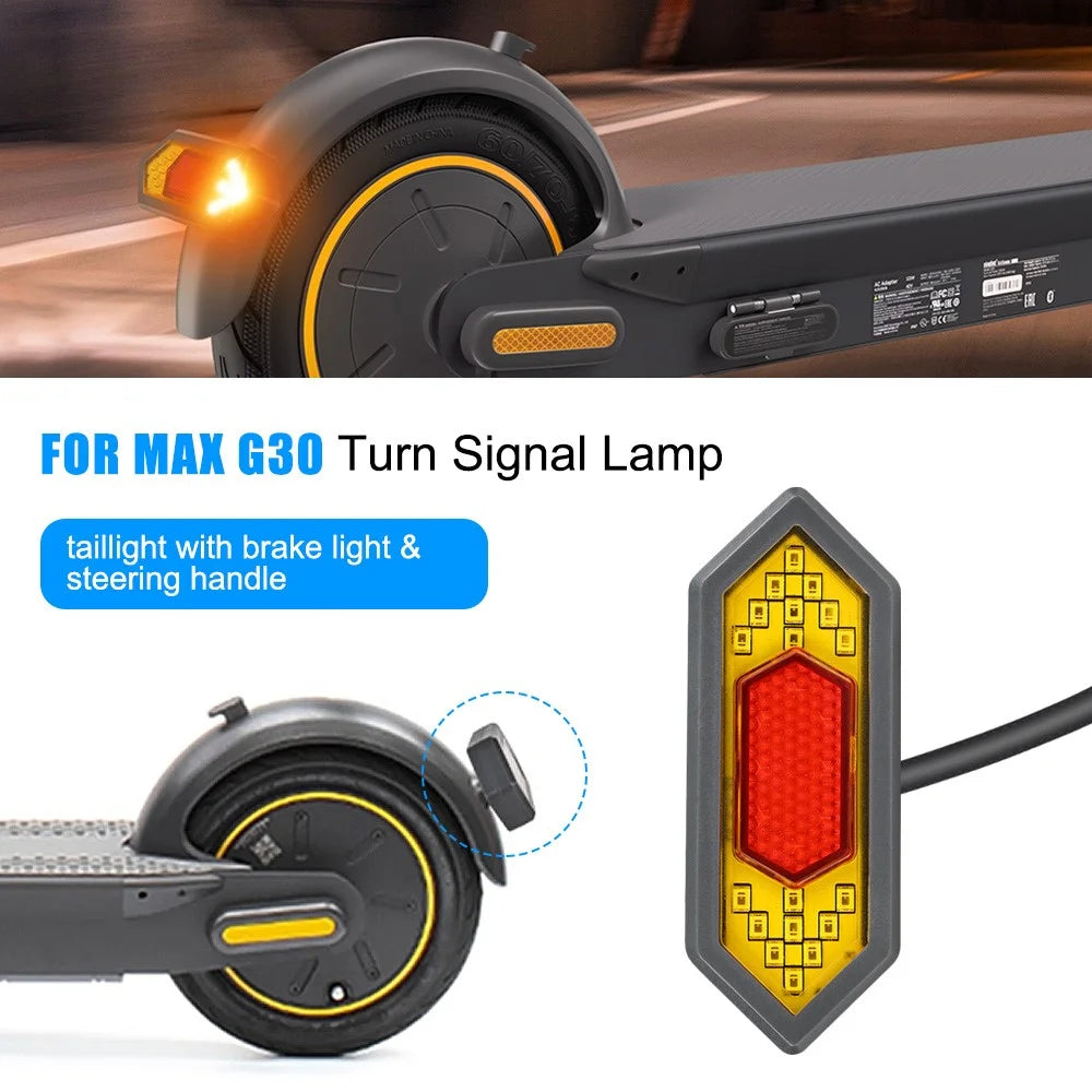 SIXYE LYG30126 For Ninebot Max G30 Tail Light Turn Signals LED Safety Warning Scooter Rear Lamp - 5