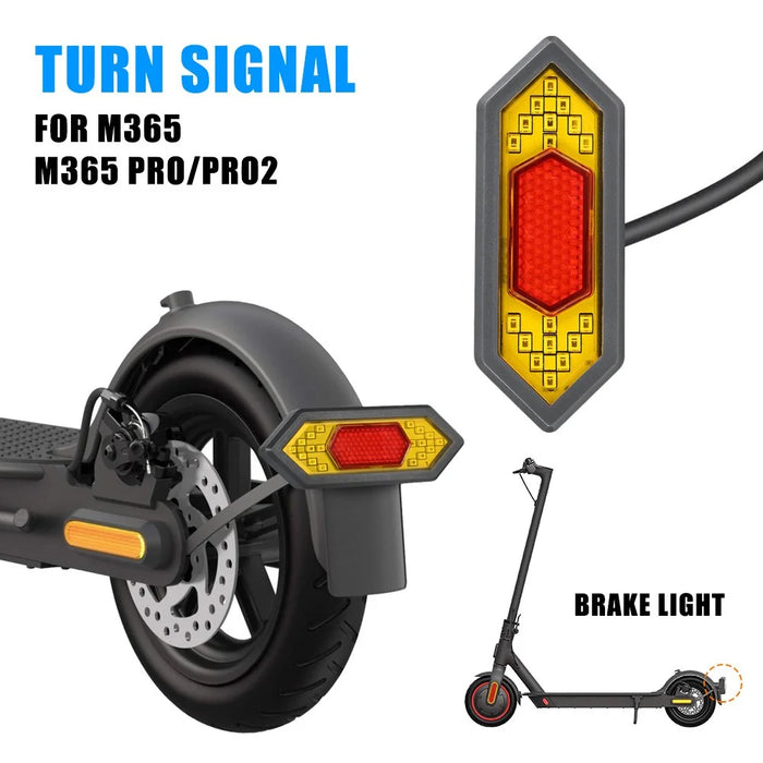 SIXYE LYXM303 For Xiaomi M365 Tail Light Turn Signals LED Safety Warning Scooter Rear Lamp - 3