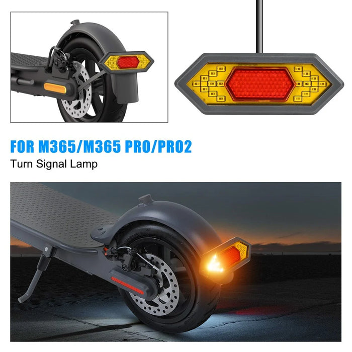 SIXYE LYXM303 For Xiaomi M365 Tail Light Turn Signals LED Safety Warning Scooter Rear Lamp - 4