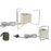 CLS 8000W Outdoor Portable Stove Camping 3-Burner Cooking Stove with EVA Bag - Beige - 1