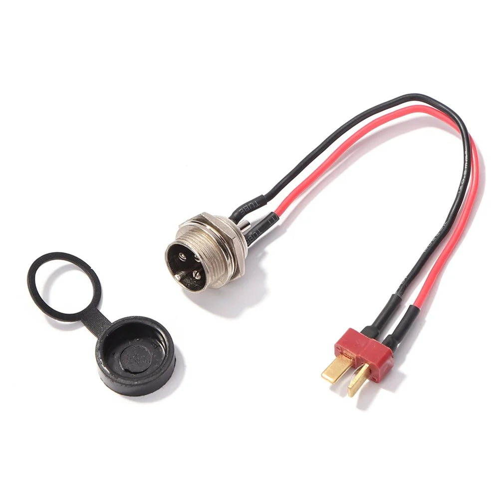 For KUGOO M4 10inch Electric Scooter Charging Interface Power Cable Charging Socket Port Plug - T Head - 4