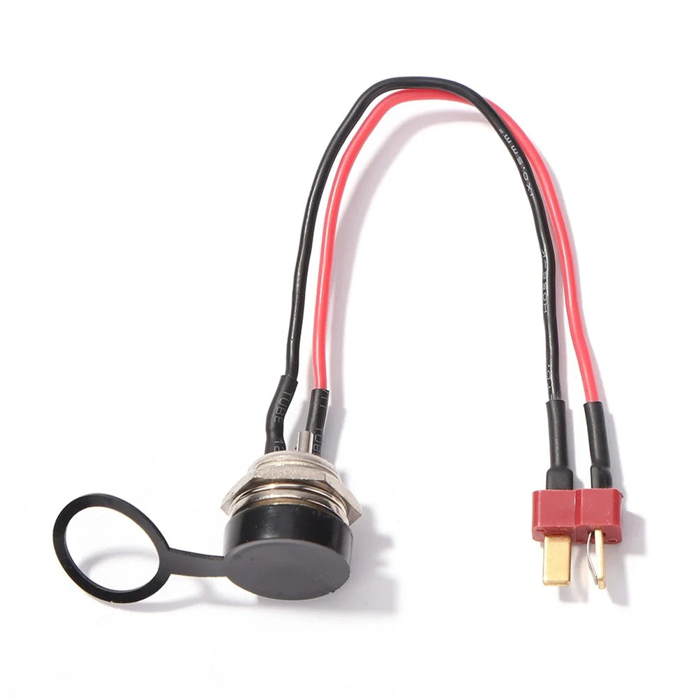 For KUGOO M4 10inch Electric Scooter Charging Interface Power Cable Charging Socket Port Plug - T Head - 5